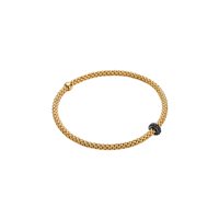 Bracciale Fope Flex'It in Oro giallo Diamante Black 74508BX_BN_G_X1X_00L